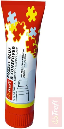 Trefl Lepidlo na puzzle s aplikátorem a houbičkou v tubě 70ml Trefl Lepidlo na puzzle s aplikátorem a houbičkou v tubě 70ml