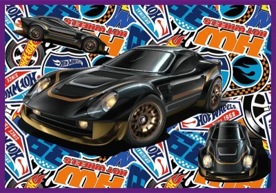 Trefl PUZZLE 4v1 Hot Wheels Závodní auta 34x24cm skládačka 1000 dílků