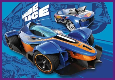 Trefl PUZZLE 4v1 Hot Wheels Závodní auta 34x24cm skládačka 1000 dílků