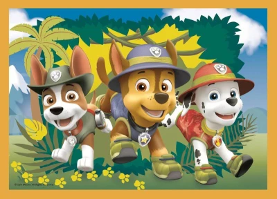 Trefl PUZZLE 4v1 Tlapková patrola Prázdniny 29x21cm 207 dielikov skladačka