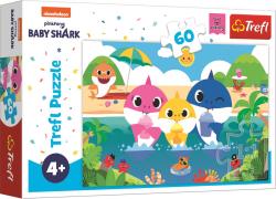 Trefl PUZZLE Baby Shark s rodinou na dovolené 33x22cm skládačka 60 dílků