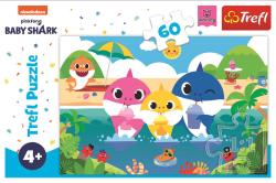 Trefl PUZZLE Baby Shark s rodinou na dovolené 33x22cm skládačka 60 dílků