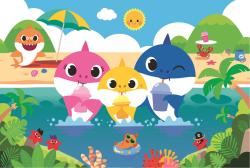 Trefl PUZZLE Baby Shark s rodinou na dovolené 33x22cm skládačka 60 dílků