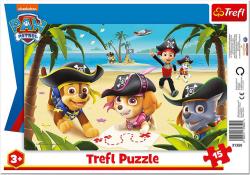 Trefl Puzzle deskové Tlapková Patrola piráti 33x23cm skládačka v rámečku 15 dílků Trefl Puzzle deskové Tlapková Patrola piráti 33x23cm skládačka v rámečku 15 dílků