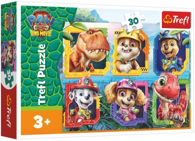 Trefl PUZZLE Dinosauří ostrov Tlapková Patrola 27x20cm 30 dílků skládačka