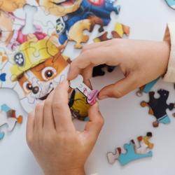 Trefl PUZZLE DŘEVO Legrační Tlapková Patrola 20x24cm tvarované 50 dílků