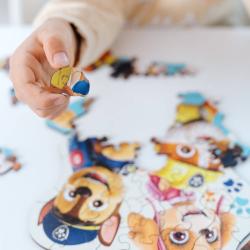 Trefl PUZZLE DŘEVO Legrační Tlapková Patrola 20x24cm tvarované 50 dílků