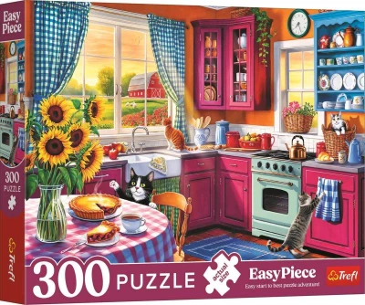 Trefl PUZZLE Easy Piece Ráno v kuchyni 60x40cm 300 dílků skládačka Trefl PUZZLE Easy Piece Ráno v kuchyni 60x40cm 300 dílků skládačka