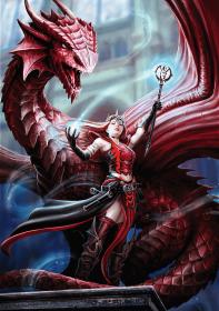 Trefl PUZZLE Fantasy Collection Šarlatový mág 48x68cm skládačka 1000 dílků