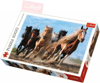 Trefl PUZZLE Foto Cválající koně 1000 dílků 68x48cm skládačka 110446