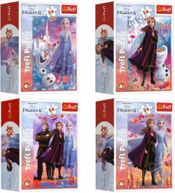 Trefl PUZZLE Frozen 2 (Ledové Království) mini 20x13cm 54 dílků 4 druhy Trefl PUZZLE Frozen 2 (Ledové Království) mini 20x13cm 54 dílků 4 druhy