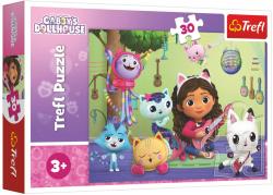 Trefl PUZZLE Gábinin kouzelný domek 27x20cm 30 dílků skládačka Trefl PUZZLE Gábinin kouzelný domek 27x20cm 30 dílků skládačka