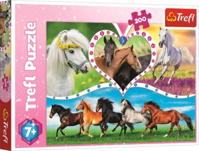 Trefl PUZZLE Kone 48x34cm 200 dielikov skladačka