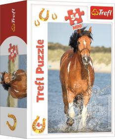 Trefl PUZZLE Koně foto mini 20x13cm skládačka 54 dílků 4 druhy