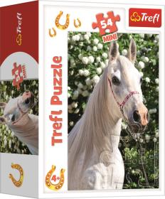 Trefl PUZZLE Koně foto mini 20x13cm skládačka 54 dílků 4 druhy