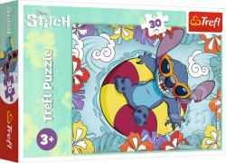 Trefl PUZZLE Lilo Stitch Na prázdninách 27x20cm skládačka 30 dílků