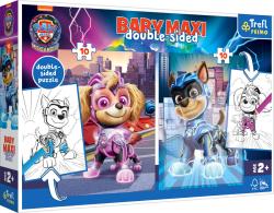 Trefl PUZZLE MAXI Oboustranné Paw Patrol 30x40cm 2x10 dílků s omalovánkou 2v1 Trefl PUZZLE MAXI Oboustranné Paw Patrol 30x40cm 2x10 dílků s omalovánkou 2v1