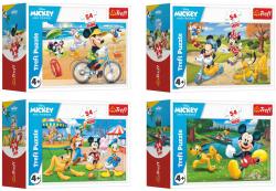 Trefl PUZZLE Mickey Mouse Den s přáteli mini 20x13cm 54 dílků 4 druhy