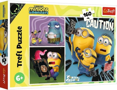 Trefl PUZZLE Mimoní příběhy Mimoni 41x28cm 160 dílků skládačka
