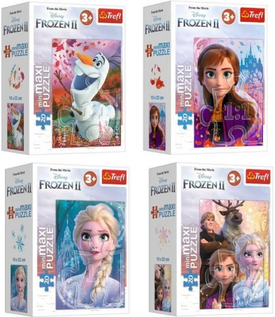 Trefl TR PUZZLE MiniMaxi Frozen 2 (Ledové Království) 16x22cm 20 dílků 4 druhy Trefl TR PUZZLE MiniMaxi Frozen 2 (Ledové Království) 16x22cm 20 dílků 4 druhy