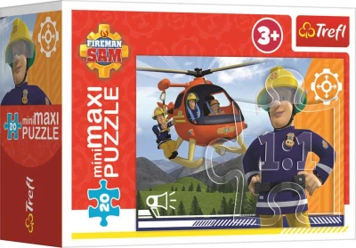 Trefl PUZZLE MiniMaxi Hrdinský Požárník Sam 22x16cm 20 dílků 4 druhy