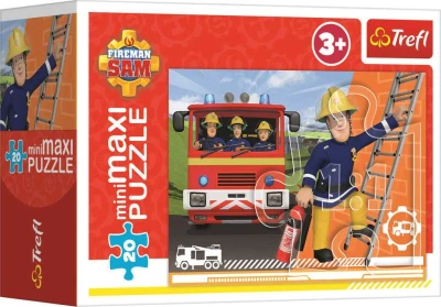 Trefl PUZZLE MiniMaxi Hrdinský Požárník Sam 22x16cm 20 dílků 4 druhy
