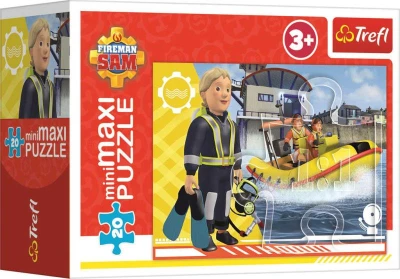 Trefl PUZZLE MiniMaxi Hrdinský Požárník Sam 22x16cm 20 dílků 4 druhy