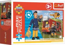Trefl PUZZLE MiniMaxi Hrdinský Požárník Sam 22x16cm 20 dílků 4 druhy