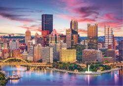 Trefl PUZZLE Pittsburgh Pensylvánie USA 68x48cm skládačka 1000 dílků