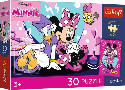 Trefl PUZZLE Plus Kids Disney Minnie 27x20cm 30 dílků s plakátem
