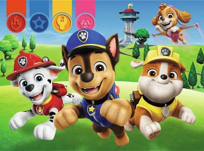 Trefl PUZZLE Plus Kids Tlapková Patrola 27x20cm 30 dílků s plakátem