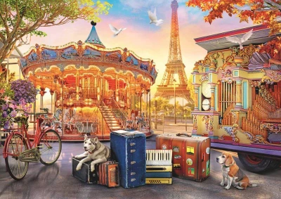 Trefl PUZZLE Prázdniny v Paříži 48x34cm 500 dílků skládačka v krabici