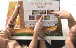 Trefl PUZZLE PREMIUM Čas na čaj Pohled na Londýn 69x48cm 1000 dílků