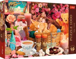 Trefl PUZZLE PREMIUM Čas na čaj Všechno hezké 68x48cm 1000 dílků