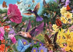 Trefl PUZZLE PREMIUM Čas na čaj Zahrada kolibříků 68x48cm 1000 dílků