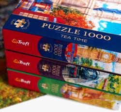 Trefl PUZZLE PREMIUM Čas na čaj Zahrada kolibříků 68x48cm 1000 dílků