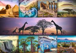 Trefl PUZZLE PREMIUM Foto koláž Afrika 68x48cm skládačka 1000 dílků