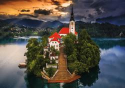 Trefl PUZZLE PREMIUM Photo Odyssey Jezero Bled 68x48cm 1000 dílků