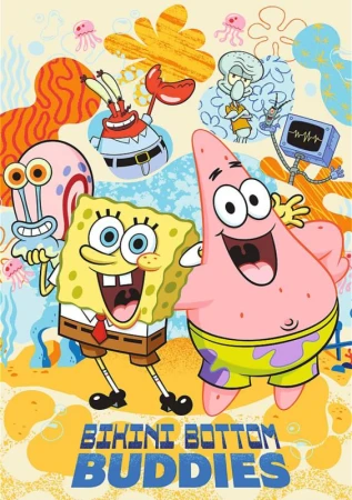 Trefl PUZZLE PREMIUM SpongeBob v bikinách 48x68cm 1000 dílků