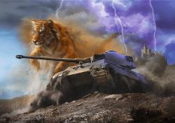 Trefl PUZZLE PREMIUM World of Tanks Tiger II 68x48cm 1000 dílků
