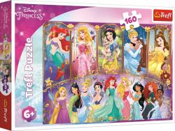 Trefl PUZZLE Princezny Portréty princezen 41x28cm skládačka 160 dílků