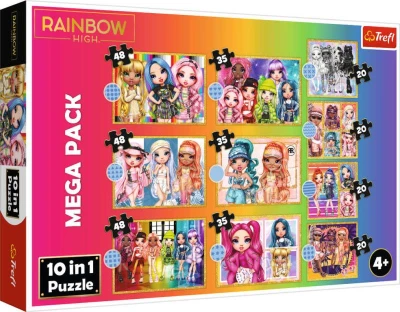 Trefl PUZZLE Rainbow High 10v1 skládačka 200 dílků Trefl PUZZLE Rainbow High 10v1 skládačka 200 dílků