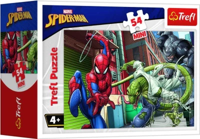 Trefl PUZZLE Spiderman Proti padouchům mini 20x13cm 54 dílků 4 druhy