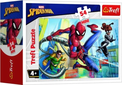 Trefl PUZZLE Spiderman Proti padouchům mini 20x13cm 54 dílků 4 druhy