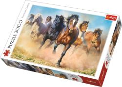 Trefl PUZZLE Stádo koní 96x68cm 2000 dílků skládačka v krabici