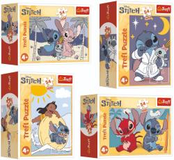 Trefl PUZZLE Stitchova dobrodružství mini 20x13cm 54 dílků 4 druhy Trefl PUZZLE Stitchova dobrodružství mini 20x13cm 54 dílků 4 druhy