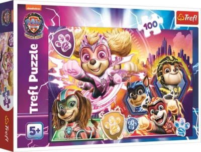 Trefl PUZZLE Tlapková patrola Mocní psí hrdinovia 41x28cm skladačka 100 dielikov Trefl PUZZLE Tlapková patrola Mocní psí hrdinovia 41x28cm skladačka 100 dielikov