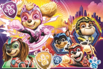 Trefl PUZZLE Tlapková patrola Mocní psí hrdinovia 41x28cm skladačka 100 dielikov