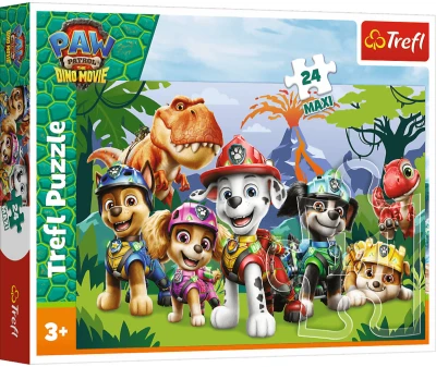 Trefl PUZZLE Tlapková patrola: Prehistorické přátelství 60x40cm 24 dílků Maxi