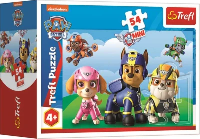 Trefl PUZZLE Tlapková patrola Spoločné dobrodružstvá mini 20x13cm 54 dielikov 4 druhy